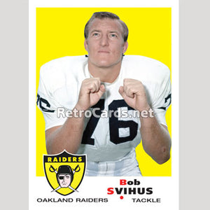 1969T Bob Svihus Oakland Raiders