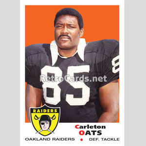 1969T Carleton Oats Oakland Raiders