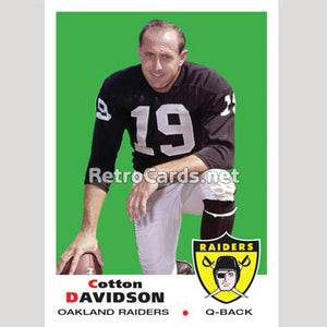 1969T Cotton Davidson Oakland Raiders