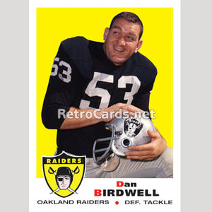 1969T Dan Birdwell Oakland Raiders