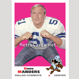 1969T Dave Manders Dallas Cowboys