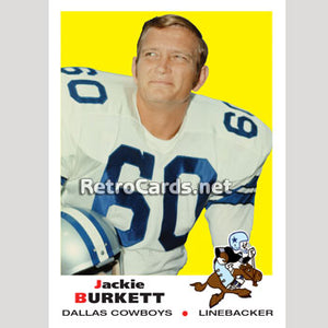1969T Jackie Burkett Dallas Cowboys