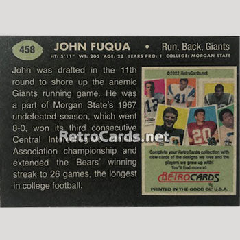 1969T New York Giants RetroCards Set
