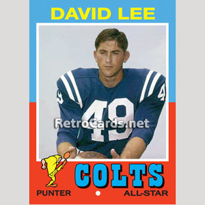 1971T David Lee NFL All Stars