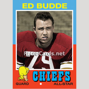 1971T Ed Budde NFL All Stars