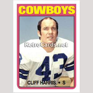 1972T Cliff Harris Dallas Cowboys