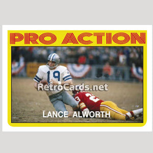1972T Lance Alworth Action Dallas Cowboys