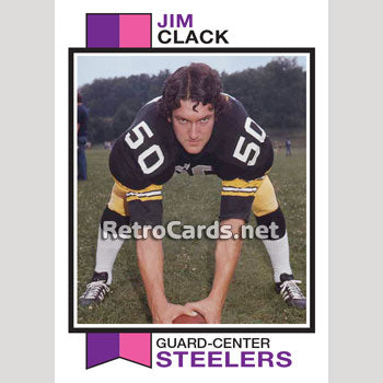 1973T Jim Clack Pittsburgh Steelers – RetroCards