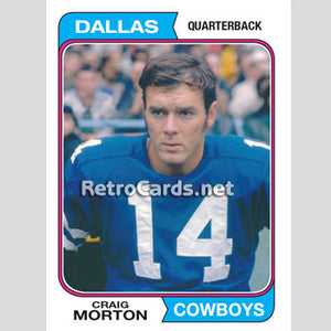 1974TMLB Craig Morton Dallas Cowboys