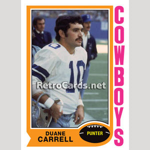 1974TNBA Duane Carrell Dallas Cowboys