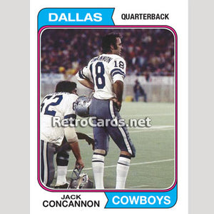 1974TMLB Jack Concannon Dallas Cowboys