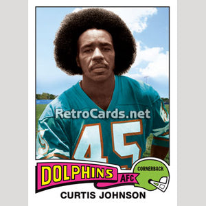 1975T Curtis Johnson Miami Dolphins