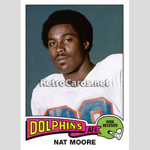 1975T Nat Moore Miami Dolphins
