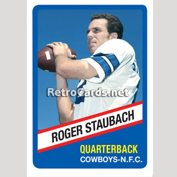 1976W Roger Staubach Dallas Cowboys – RetroCards