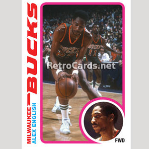 1978-79T Alex English Milwaukee Bucks