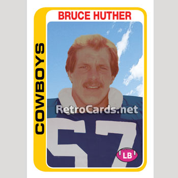 1978T Bruce Huther Dallas Cowboys – RetroCards