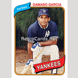 1980T Damaso Garcia New York Yankees