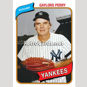 1980T Gaylord Perry New York Yankees
