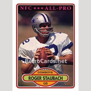 1980T Roger Staubach Dallas Cowboys