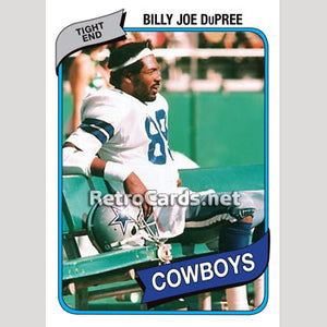 1980T MLB Billy Joe DuPree Dallas Cowboys