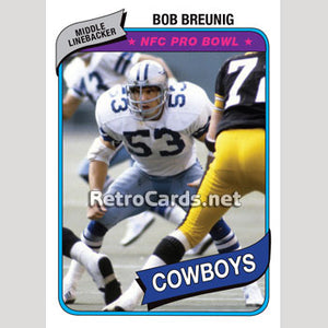 1980T MLB Bob Breunig Dallas Cowboys
