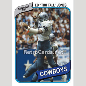 1980T MLB Ed Too Tall Jones Dallas Cowboys