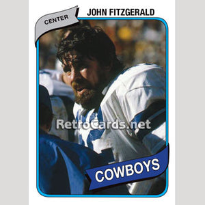 1980T MLB John Fitzgerald Dallas Cowboys