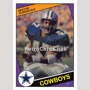 1984T Dextor Clinkscale Dallas Cowboys