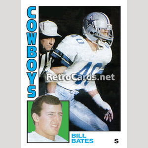 1984T MLB Bill Bates Dallas Cowboys