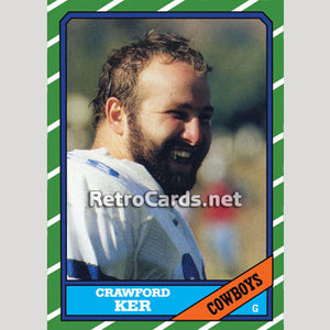 1986T Crawford Ker Dallas Cowboys
