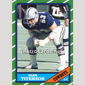 1986T Glen Titensor Dallas Cowboys