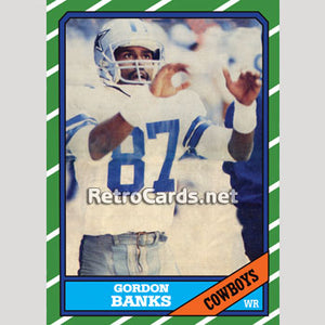 1986T Gordon Banks Dallas Cowboys