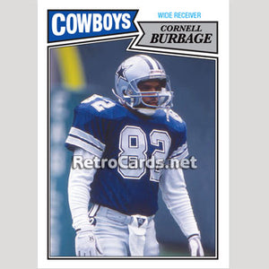1987T Cornell Burbage Dallas Cowboys