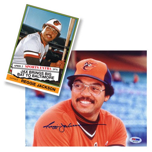 Reggie Gets His Orioles Card