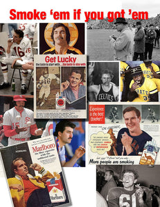 Athletes And Smoking: A Pictoral Collage