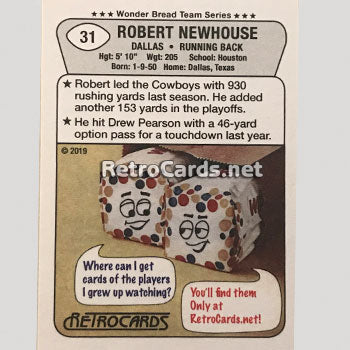 1976W Dallas Cowboys Wonder Bread RetroCard Set
