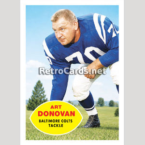 1960T Art Donovan Baltimore Colts