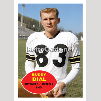 1960T Buddy Dial Pittsburgh Steelers