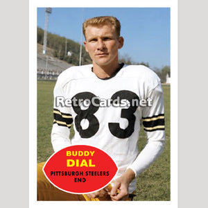 1960T Buddy Dial Pittsburgh Steelers