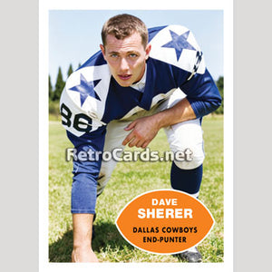 1960T Dave Sherer Dallas Cowboys