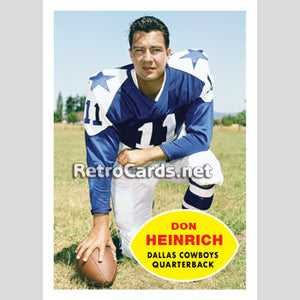 1960T Don Heinrich Dallas Cowboys