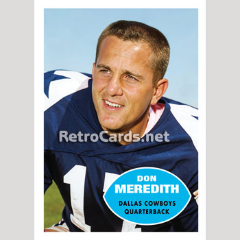 1960T Don Meredith Dallas Cowboys