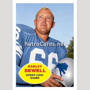 1960T Harley Sewell Detroit Lions