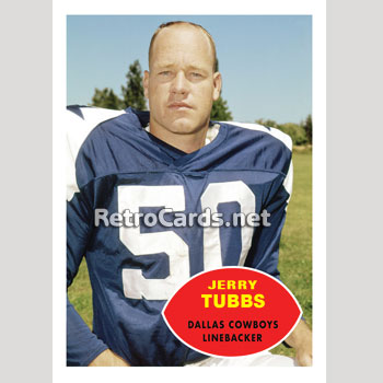1960T Jerry Tubbs Dallas Cowboys