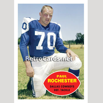 1960T Paul Rochester Dallas Cowboys