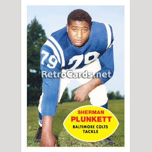 1960T Sherman Plunkett Baltimore Colts