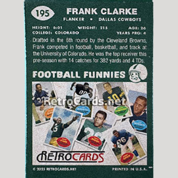 1960T Dallas Cowboys RetroCards Set • series 2