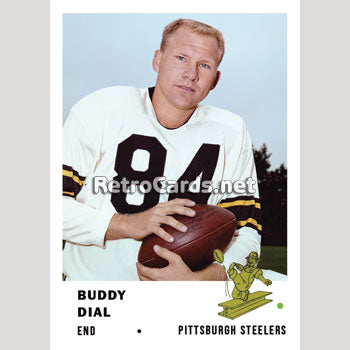 1961F Buddy Dial Pittsburgh Steelers