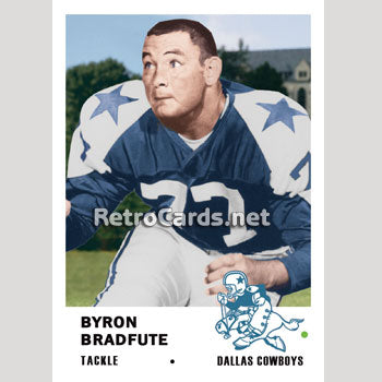 1961F Byron Bradfute Dallas Cowboys