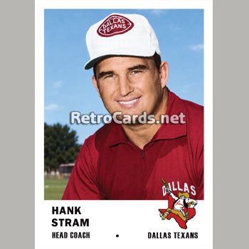 1961F Hank Stram Dallas Texans